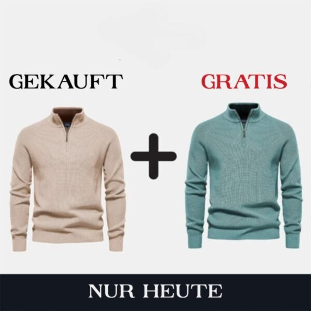 Exklusives Doppelpack: Premium-Reißverschluss-Pullover